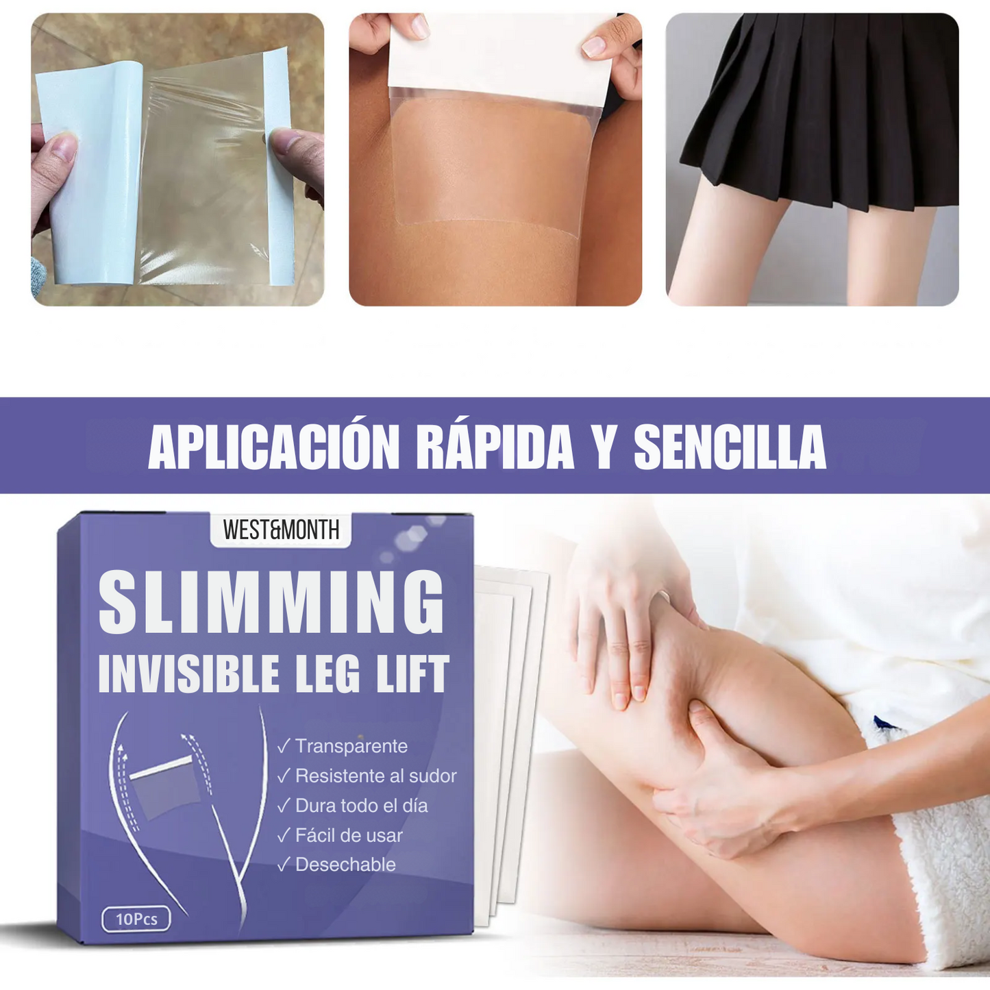 Parches Invisibles para Piernas – Protege y estiliza al Instante