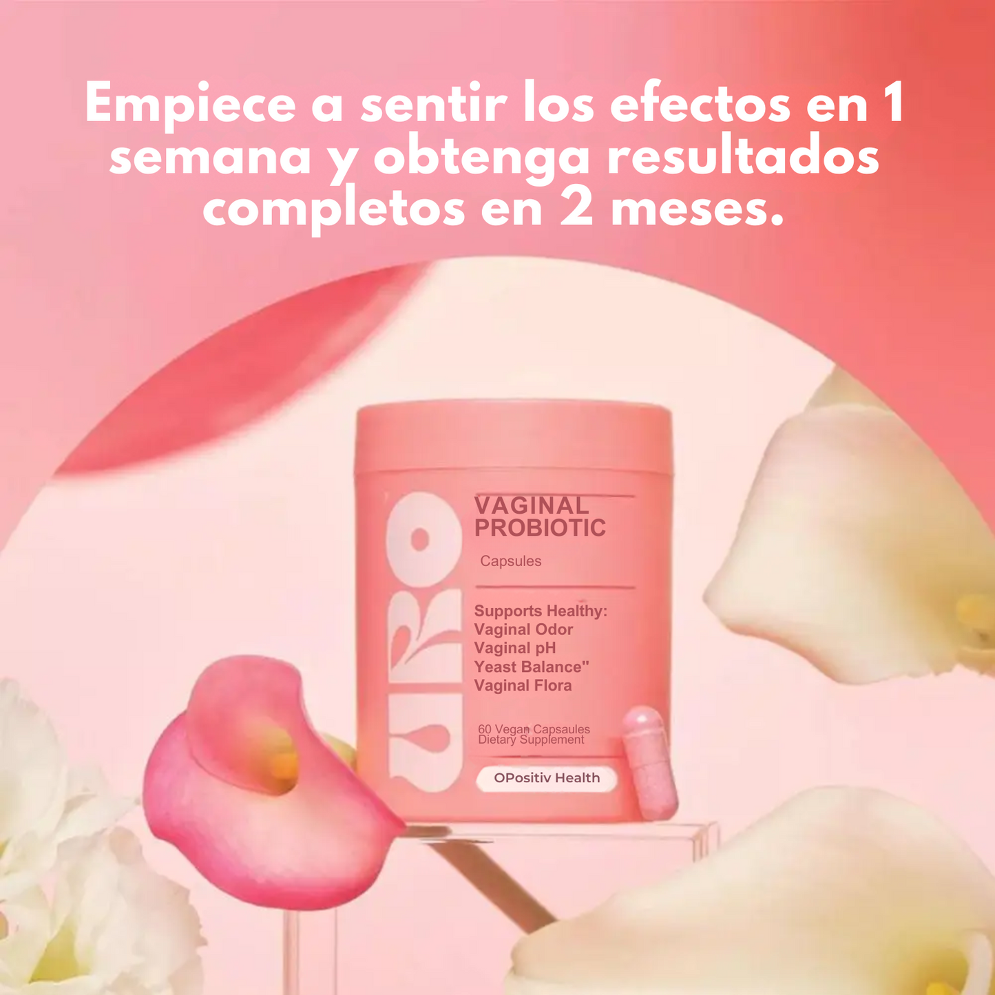 Probióticos Femeninos – Cápsulas Veganas para apoyar tu equilibrio íntimo y bienestar natural.